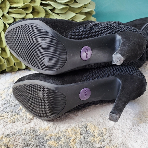 Me Too Platform Suede & Stretch Tall Boots - Picture 11 of 15